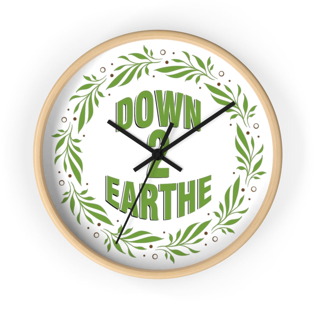 Down2Earthe Wall Clock | Down2Earthe.com